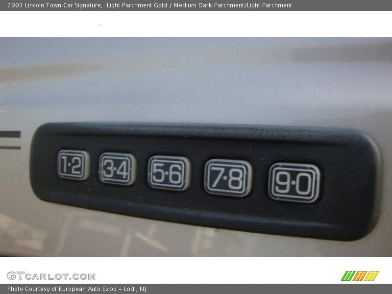 Light Parchment Gold / Medium Dark Parchment/Light Parchment 2003 Lincoln Town Car Signature