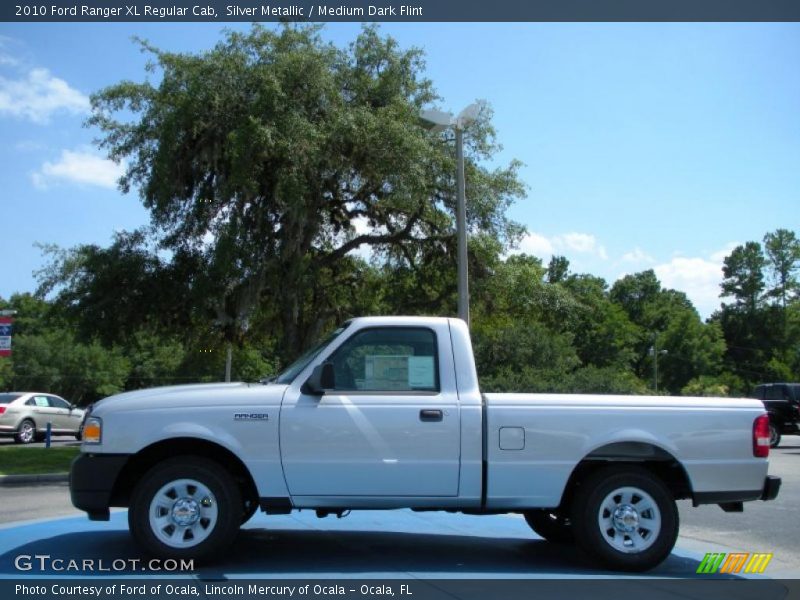 Silver Metallic / Medium Dark Flint 2010 Ford Ranger XL Regular Cab