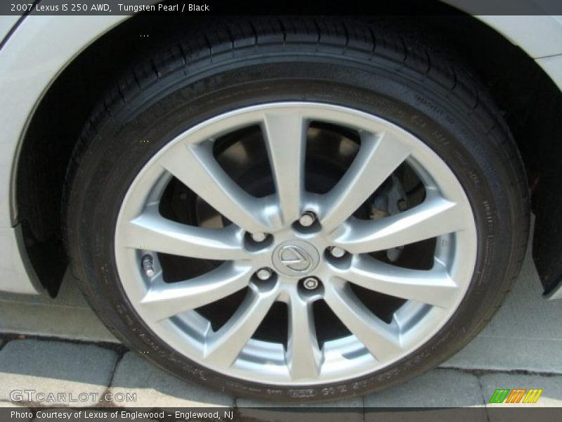 Tungsten Pearl / Black 2007 Lexus IS 250 AWD