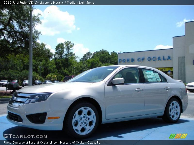 Smokestone Metallic / Medium Light Stone 2010 Ford Fusion SE