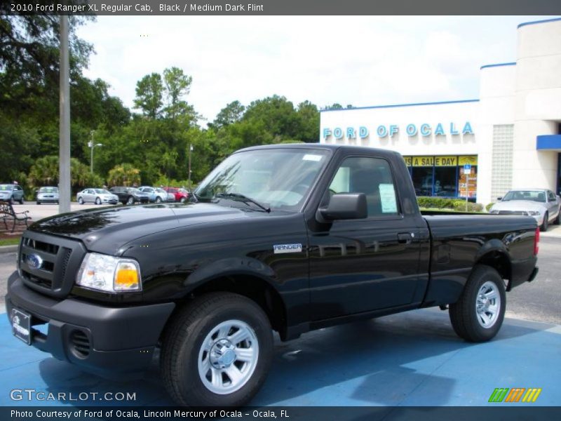 Black / Medium Dark Flint 2010 Ford Ranger XL Regular Cab