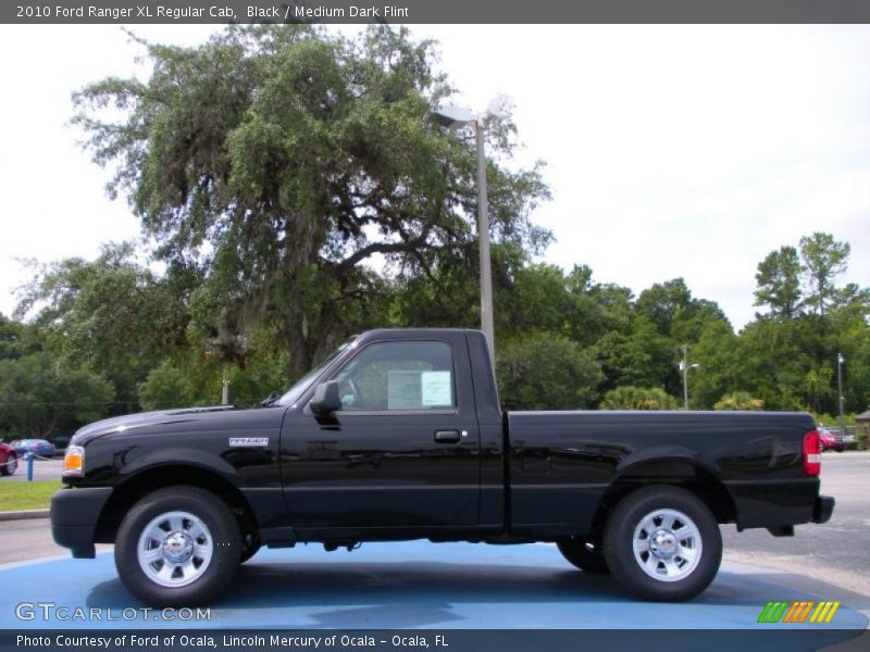 Black / Medium Dark Flint 2010 Ford Ranger XL Regular Cab