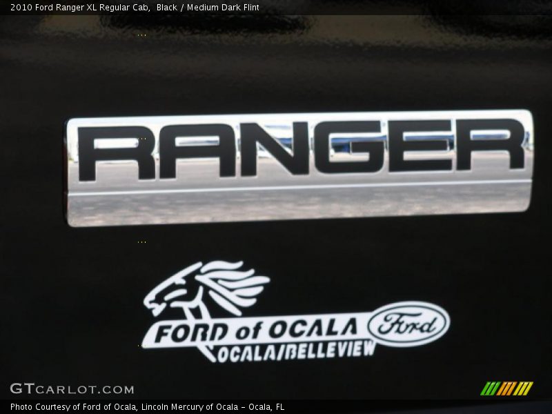 Black / Medium Dark Flint 2010 Ford Ranger XL Regular Cab