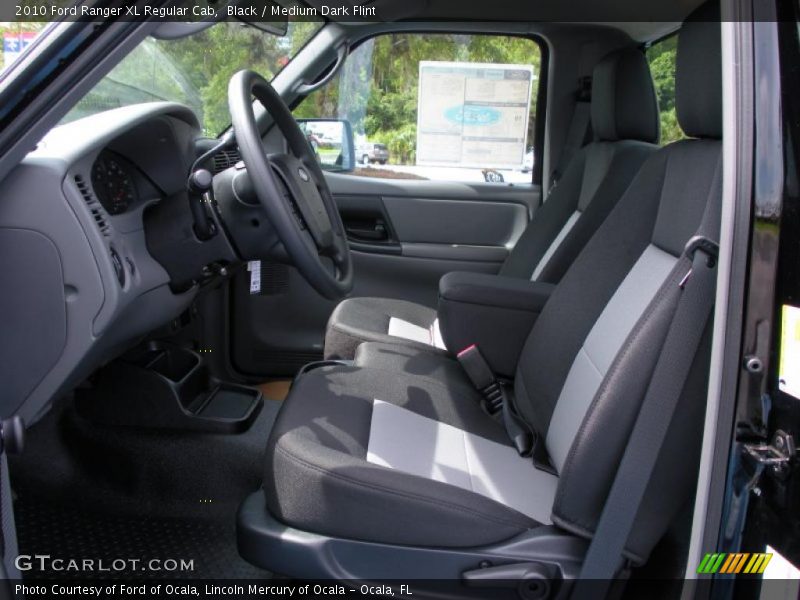 Black / Medium Dark Flint 2010 Ford Ranger XL Regular Cab
