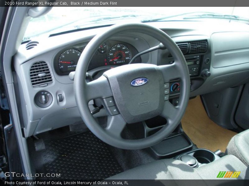 Black / Medium Dark Flint 2010 Ford Ranger XL Regular Cab
