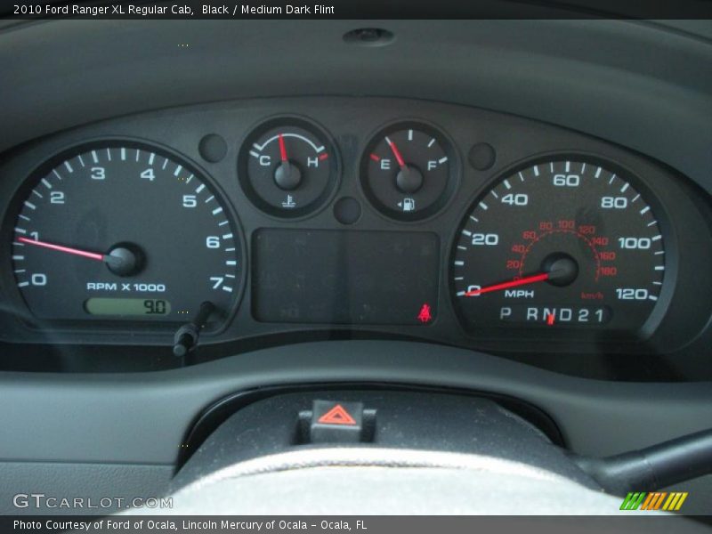 Black / Medium Dark Flint 2010 Ford Ranger XL Regular Cab