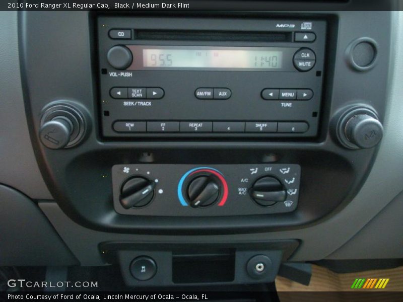 Black / Medium Dark Flint 2010 Ford Ranger XL Regular Cab