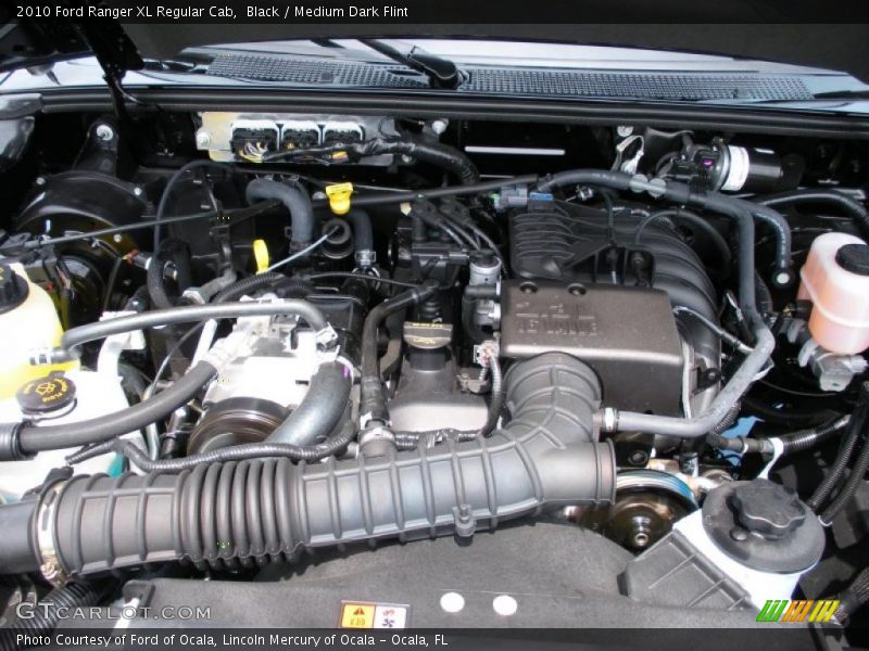 Black / Medium Dark Flint 2010 Ford Ranger XL Regular Cab