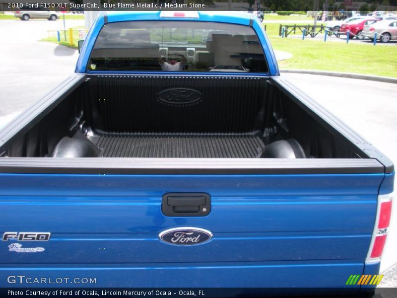 Blue Flame Metallic / Medium Stone 2010 Ford F150 XLT SuperCab