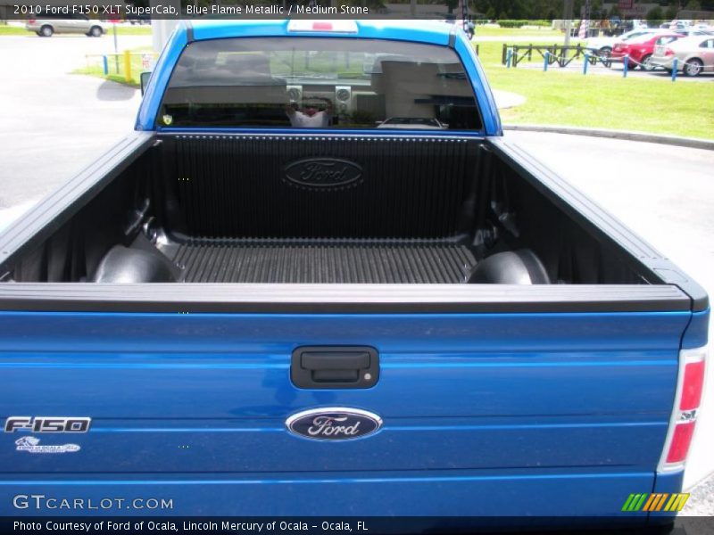 Blue Flame Metallic / Medium Stone 2010 Ford F150 XLT SuperCab