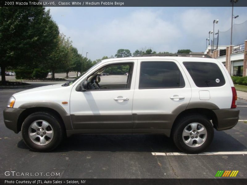 Classic White / Medium Pebble Beige 2003 Mazda Tribute LX-V6