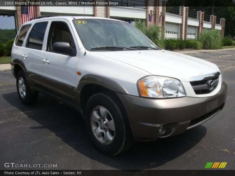 Classic White / Medium Pebble Beige 2003 Mazda Tribute LX-V6