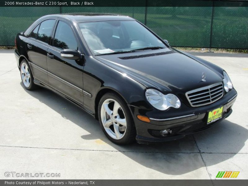 Black / Black 2006 Mercedes-Benz C 230 Sport