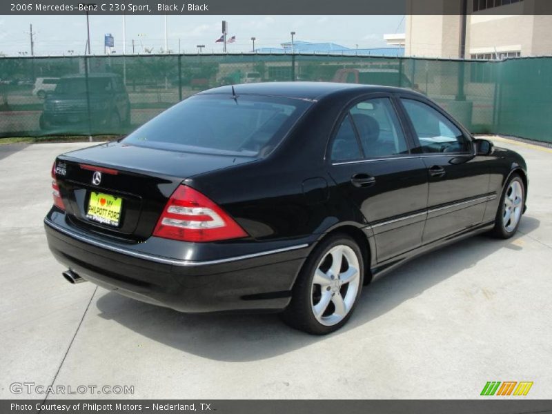 Black / Black 2006 Mercedes-Benz C 230 Sport