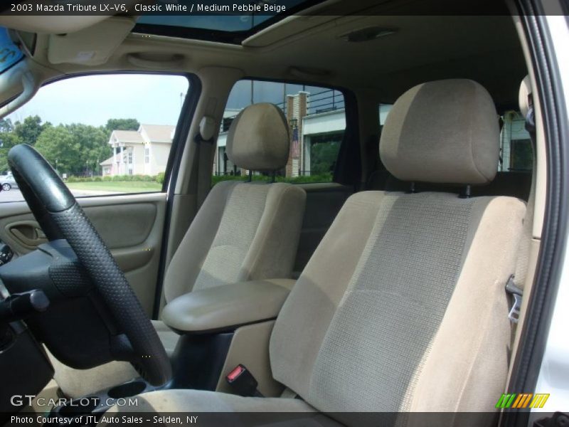 Classic White / Medium Pebble Beige 2003 Mazda Tribute LX-V6