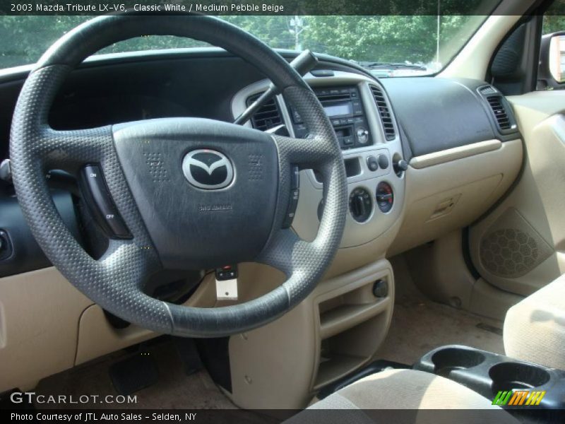 Classic White / Medium Pebble Beige 2003 Mazda Tribute LX-V6