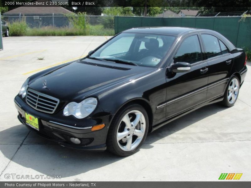 Black / Black 2006 Mercedes-Benz C 230 Sport