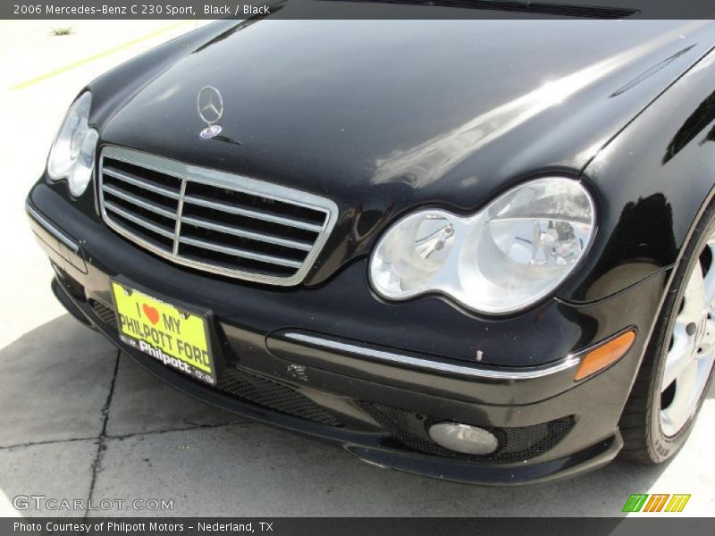 Black / Black 2006 Mercedes-Benz C 230 Sport