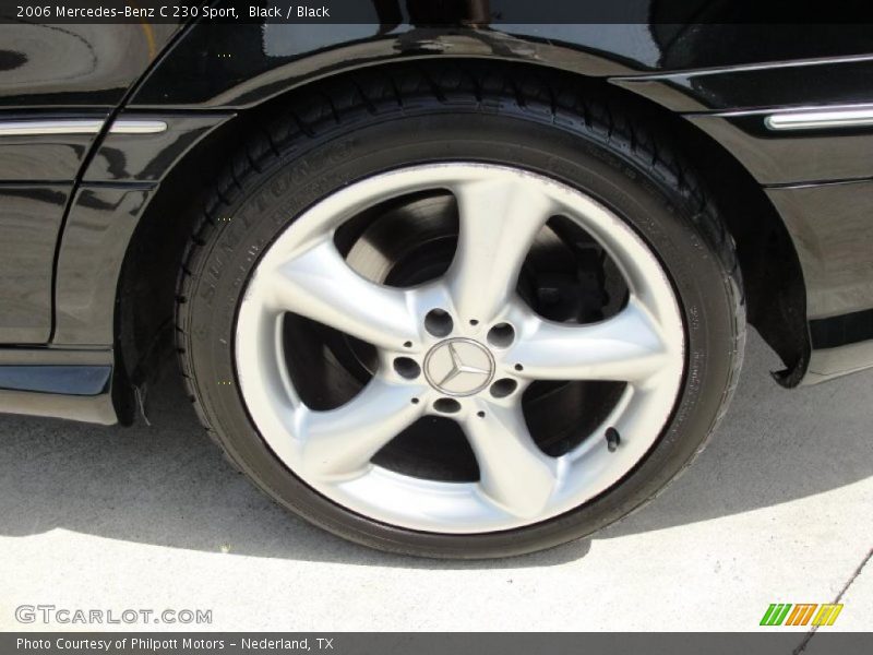 Black / Black 2006 Mercedes-Benz C 230 Sport