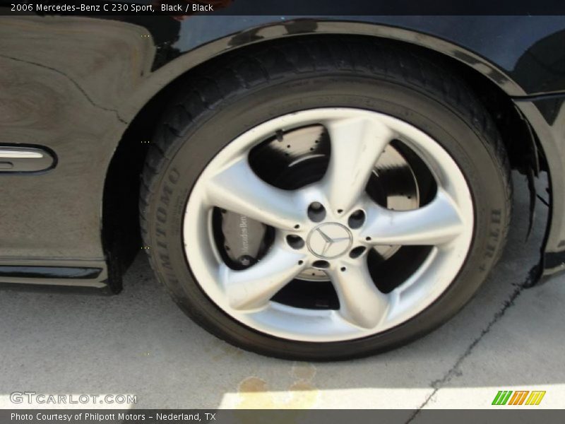 Black / Black 2006 Mercedes-Benz C 230 Sport