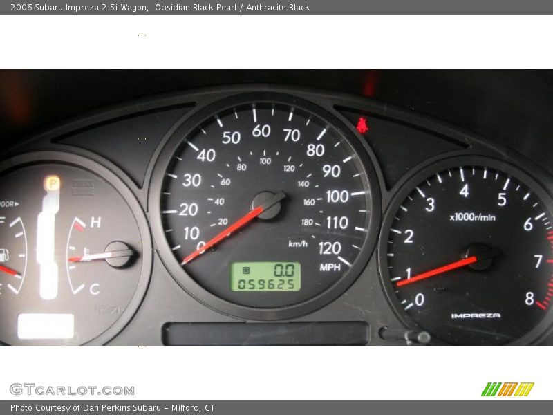 Obsidian Black Pearl / Anthracite Black 2006 Subaru Impreza 2.5i Wagon