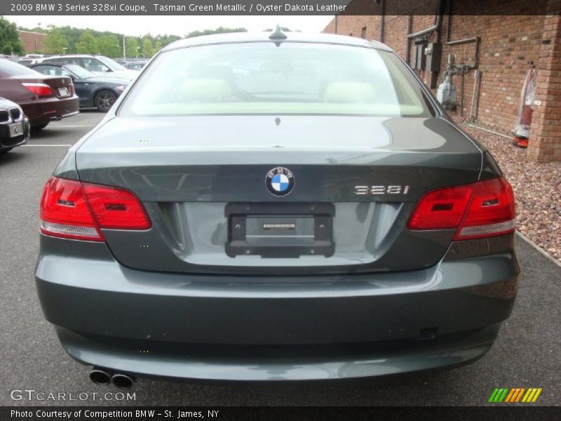 Tasman Green Metallic / Oyster Dakota Leather 2009 BMW 3 Series 328xi Coupe