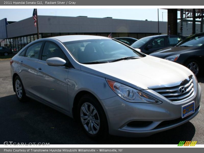 Radiant Silver / Gray 2011 Hyundai Sonata GLS