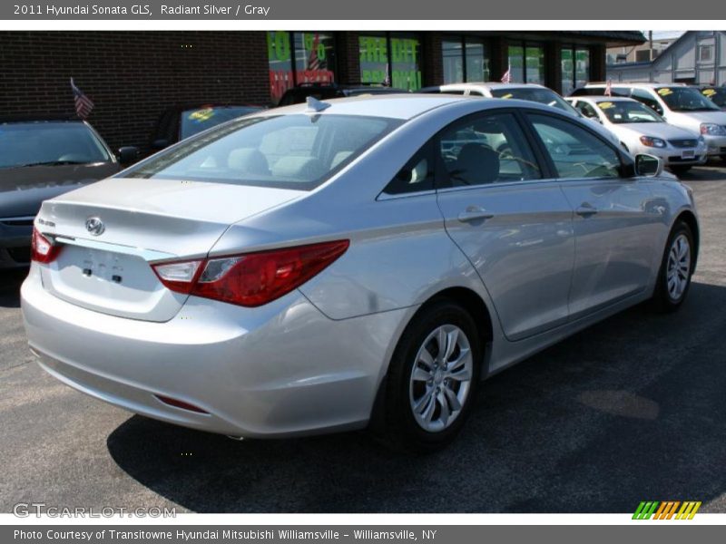 Radiant Silver / Gray 2011 Hyundai Sonata GLS
