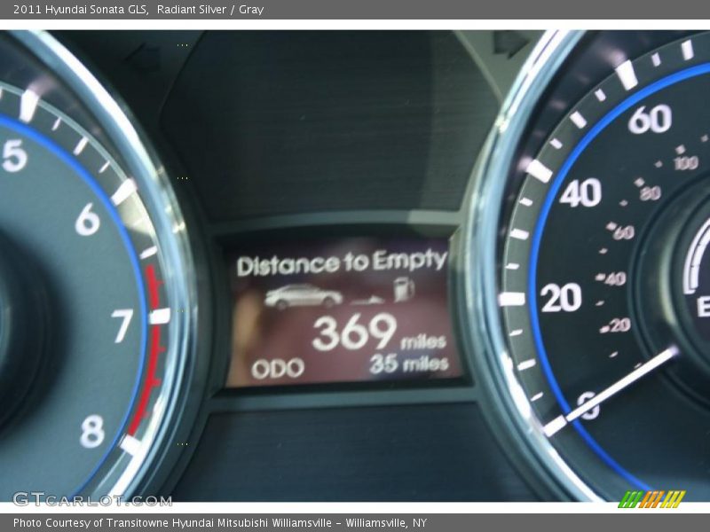 Radiant Silver / Gray 2011 Hyundai Sonata GLS