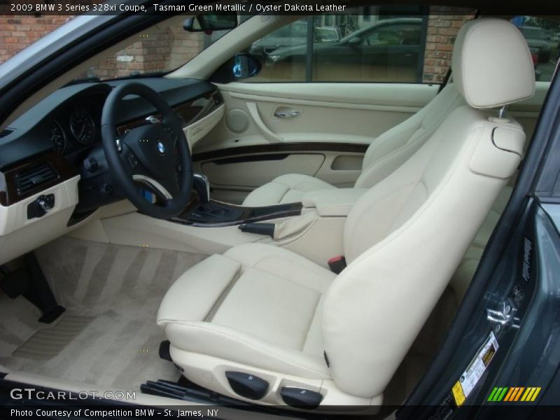 Tasman Green Metallic / Oyster Dakota Leather 2009 BMW 3 Series 328xi Coupe