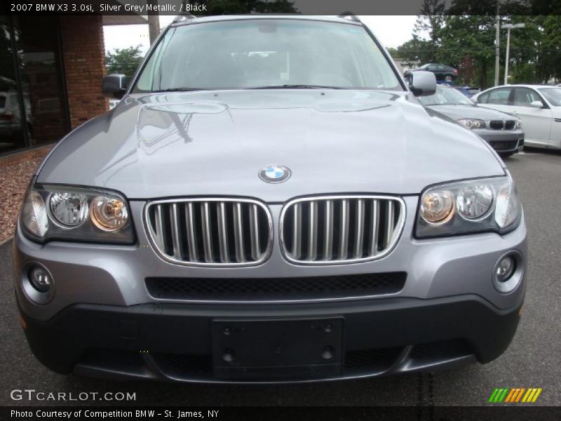 Silver Grey Metallic / Black 2007 BMW X3 3.0si