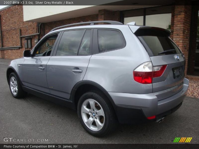 Silver Grey Metallic / Black 2007 BMW X3 3.0si