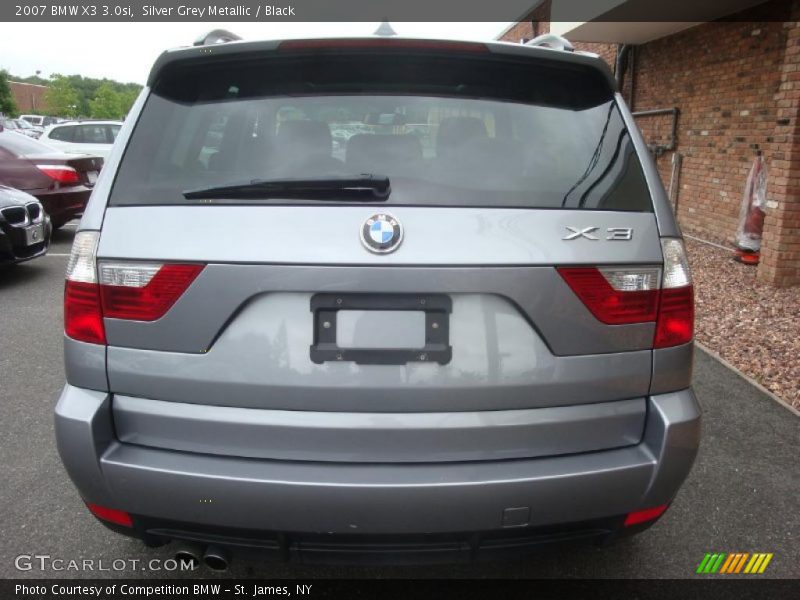 Silver Grey Metallic / Black 2007 BMW X3 3.0si