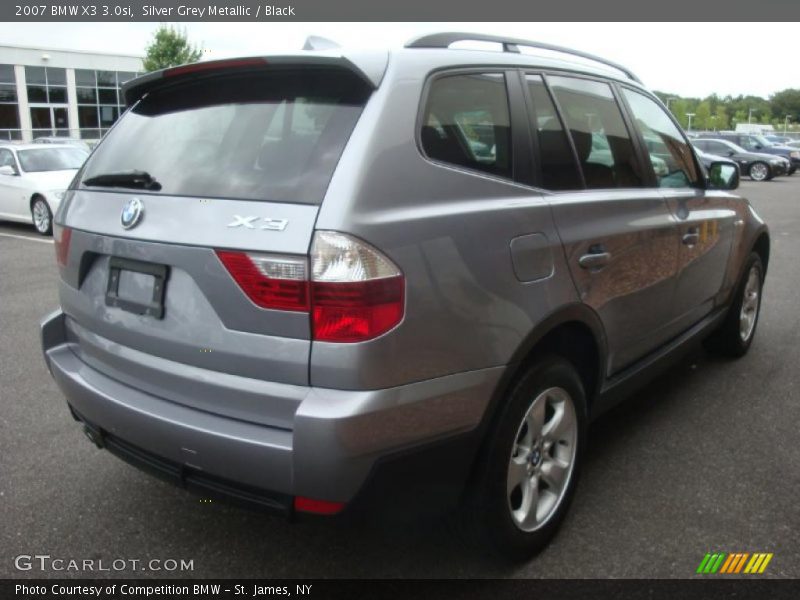 Silver Grey Metallic / Black 2007 BMW X3 3.0si
