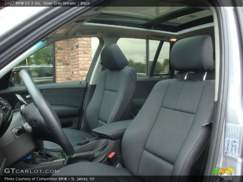 Silver Grey Metallic / Black 2007 BMW X3 3.0si