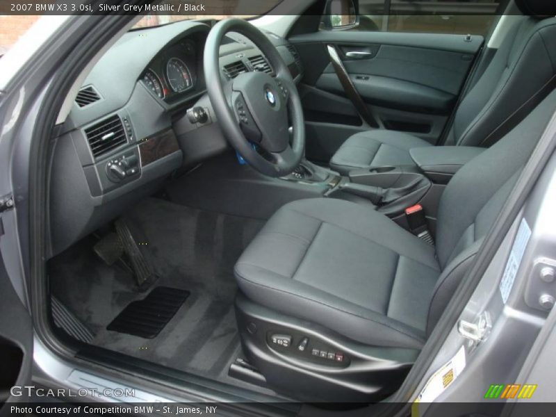 Silver Grey Metallic / Black 2007 BMW X3 3.0si