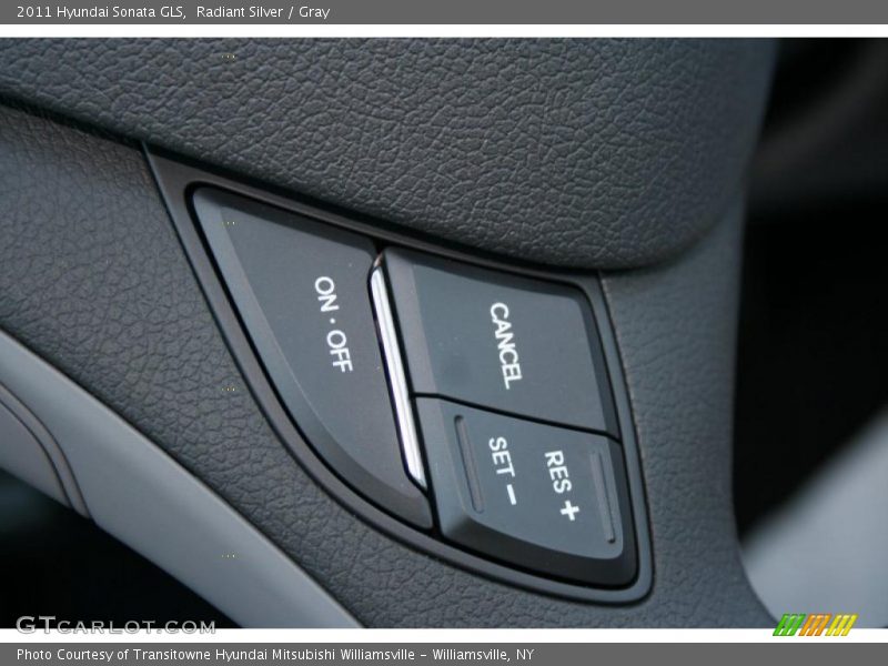 Radiant Silver / Gray 2011 Hyundai Sonata GLS