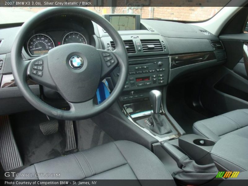 Silver Grey Metallic / Black 2007 BMW X3 3.0si