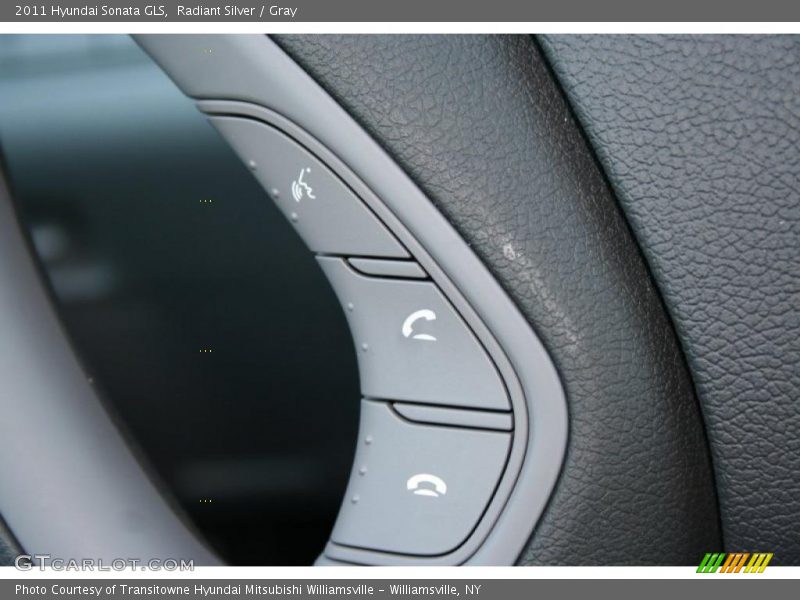 Radiant Silver / Gray 2011 Hyundai Sonata GLS
