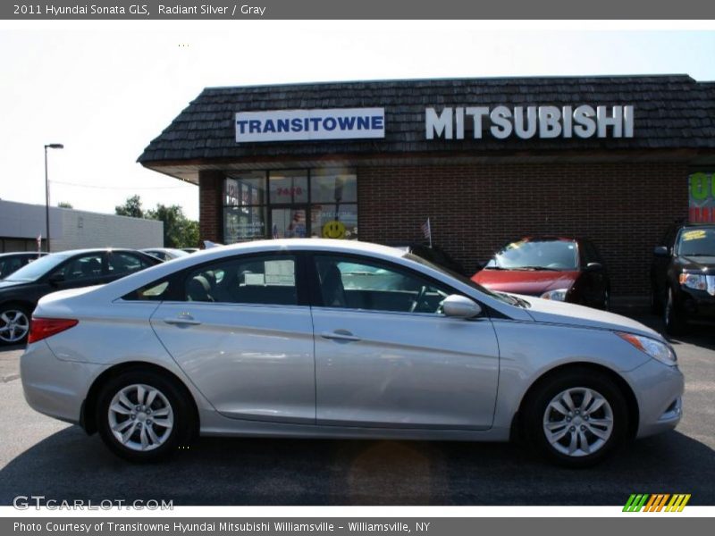 Radiant Silver / Gray 2011 Hyundai Sonata GLS