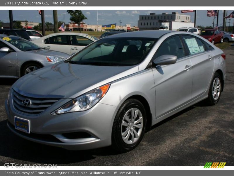 Radiant Silver / Gray 2011 Hyundai Sonata GLS