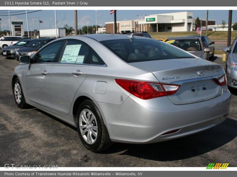 Radiant Silver / Gray 2011 Hyundai Sonata GLS
