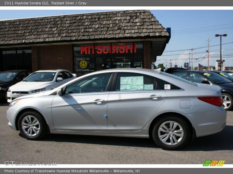 Radiant Silver / Gray 2011 Hyundai Sonata GLS
