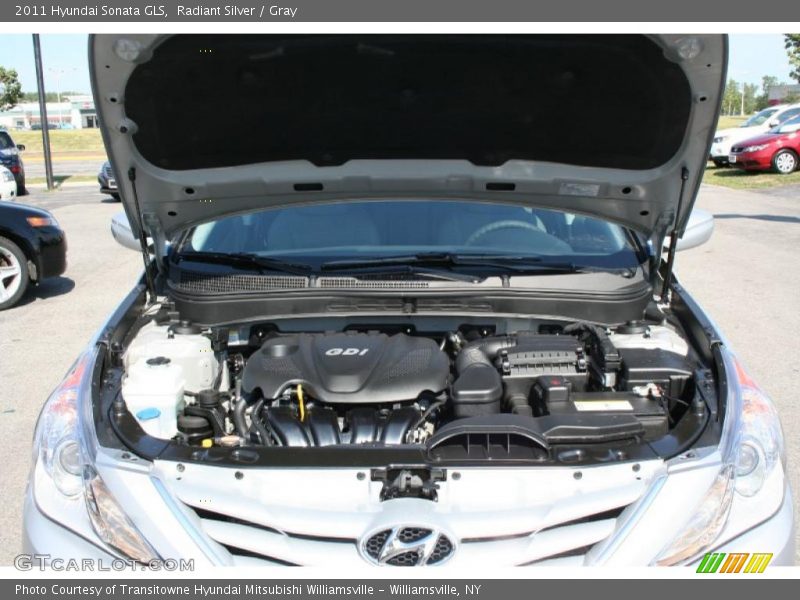 Radiant Silver / Gray 2011 Hyundai Sonata GLS