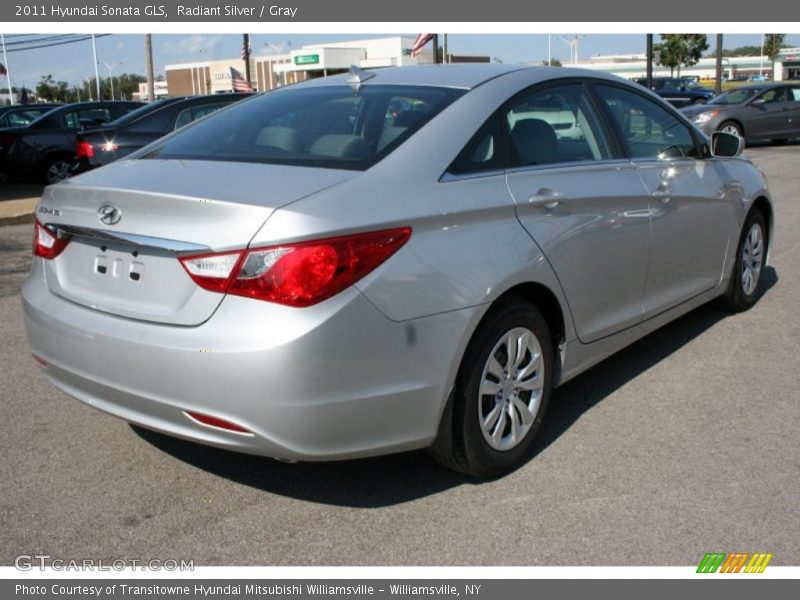 Radiant Silver / Gray 2011 Hyundai Sonata GLS