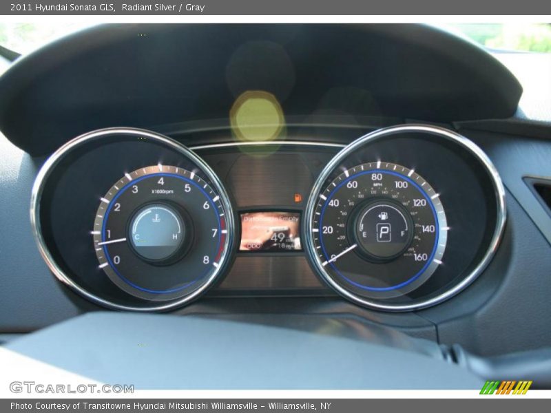 Radiant Silver / Gray 2011 Hyundai Sonata GLS