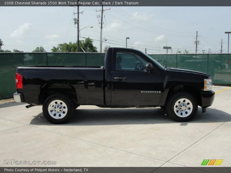 Black / Dark Titanium 2008 Chevrolet Silverado 1500 Work Truck Regular Cab