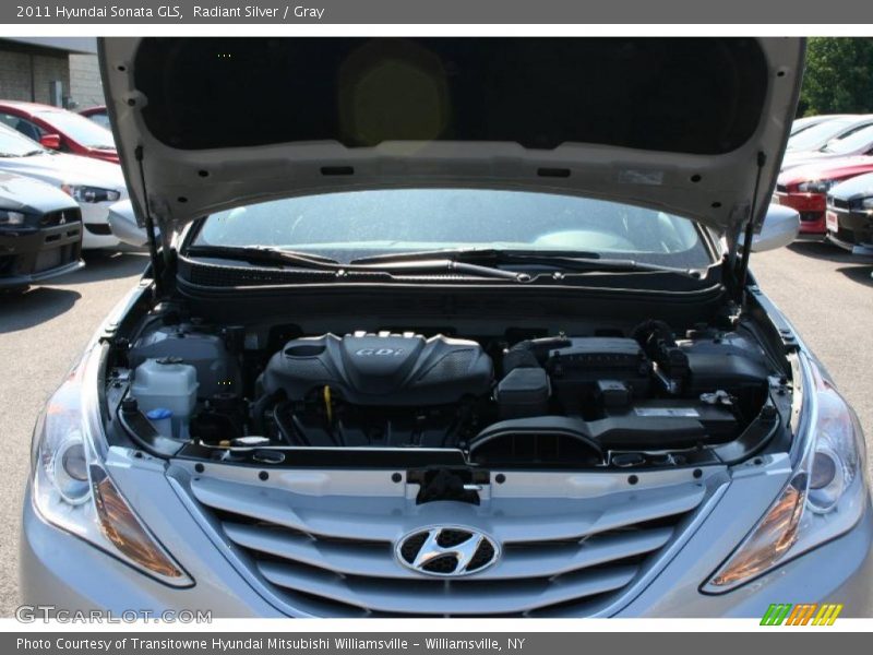 Radiant Silver / Gray 2011 Hyundai Sonata GLS