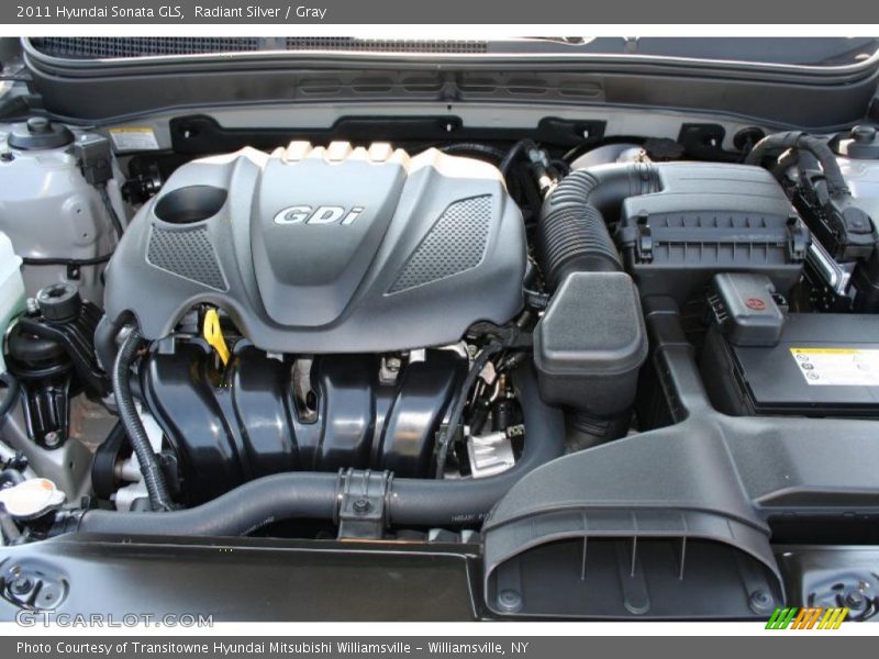 Radiant Silver / Gray 2011 Hyundai Sonata GLS