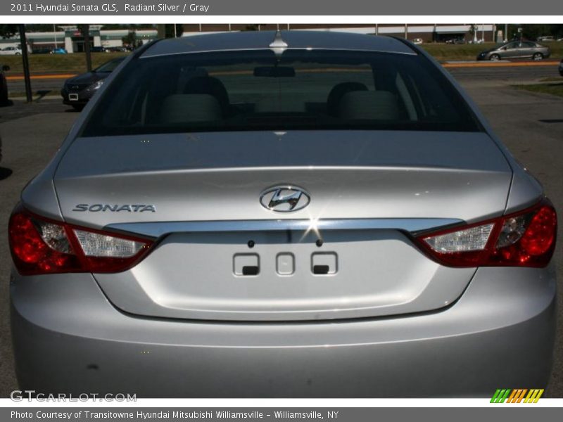 Radiant Silver / Gray 2011 Hyundai Sonata GLS